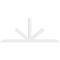 Ekena Millwork Saratoga Architectural Grade PVC Gable Bracket, 84"W x 35"H x 2"D x 4"F, 10/12 Pitch GBP084X35X0204SAR00 - alternate 3